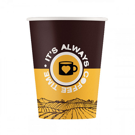 Бумажный стакан «Coffee time» 250мл, 50шт