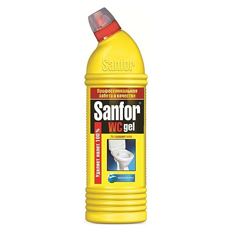Чистящее средство Sanfor «WC гель, Лимон», 750мл